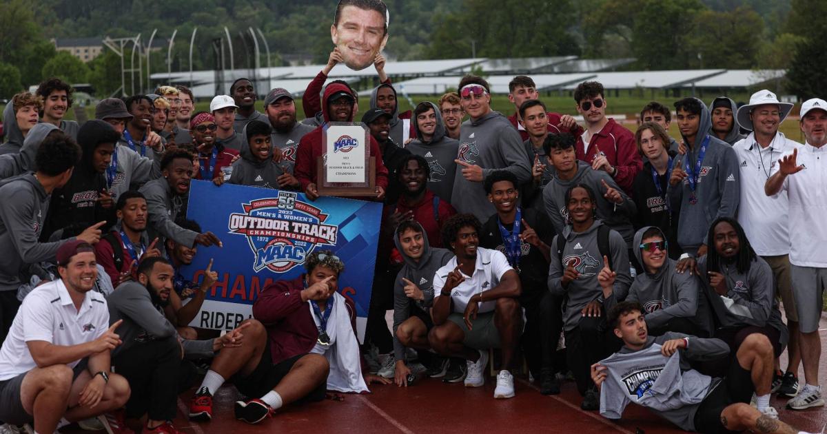 Men's track and field wins MAAC Outdoor Championship Rider University